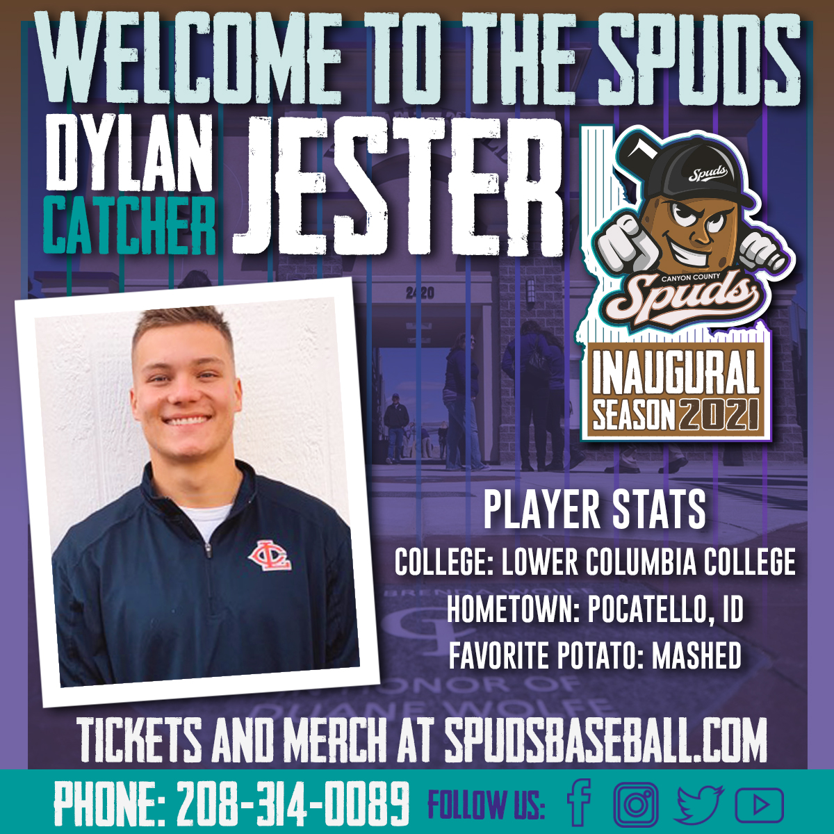 Dylan Jester Signs with the Spuds!
