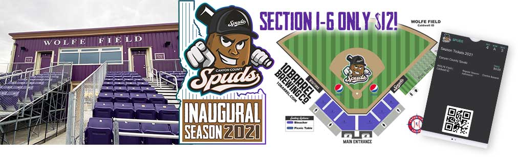 Spuds Baseball Caldwell Idaho Tickets on Sale Soon
